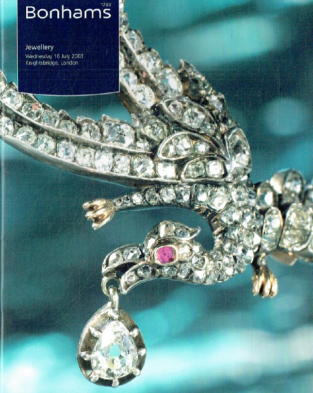 Bonhams July 2003 Jewellery