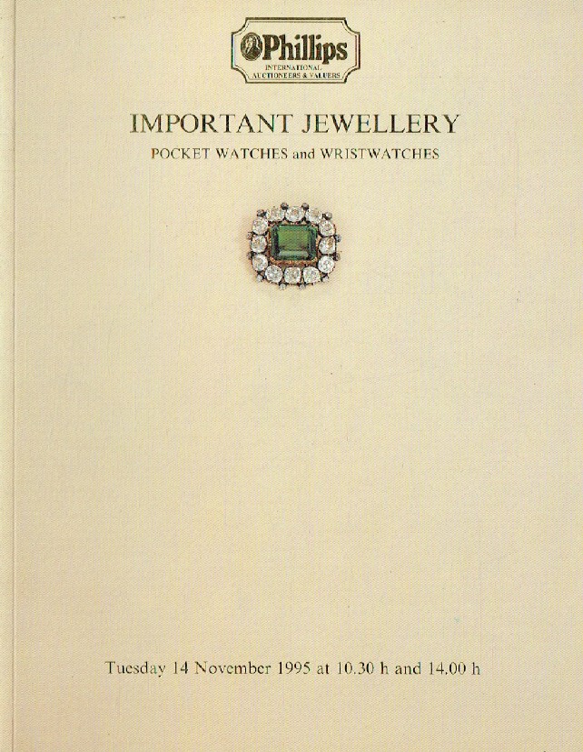 Phillips November 1995 Important Jewellery Pocket Watches & Wristwatches
