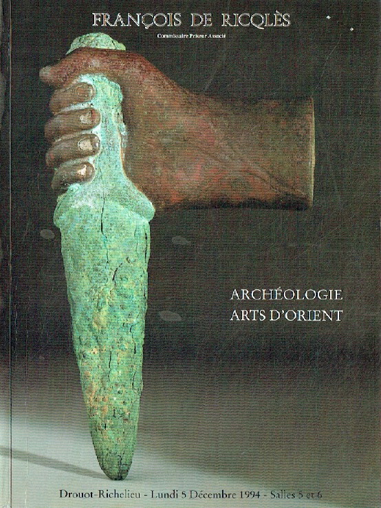 Francois De Ricqles December 1994 Antiquites & Asian Art - Click Image to Close