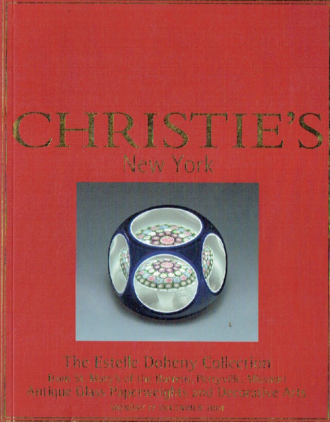 Christies December 2001 Estelle Doheny Collection