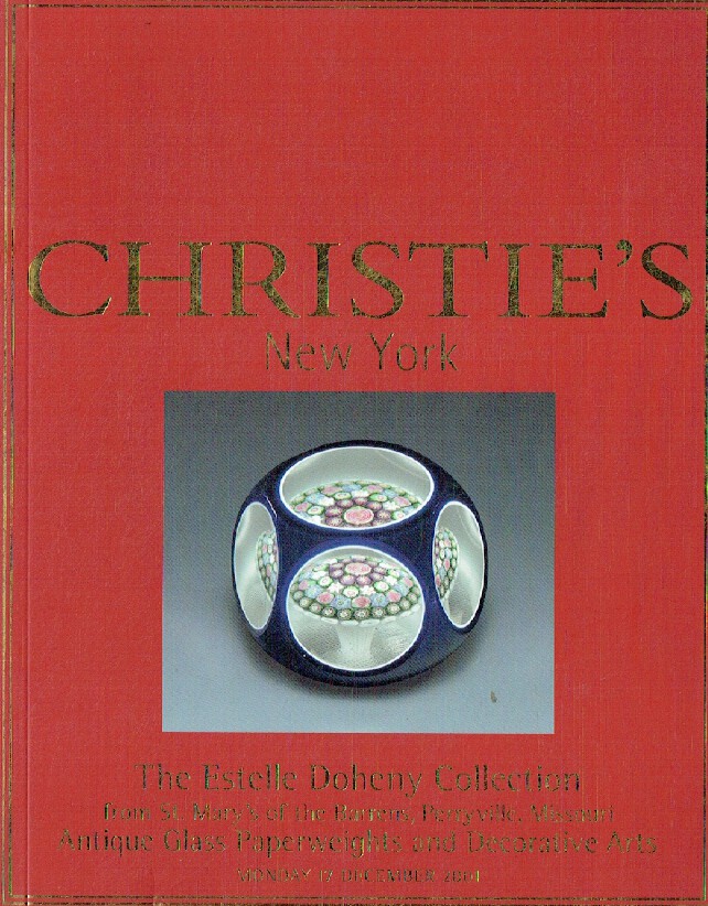 Christies December 2001 Estelle Doheny Collection