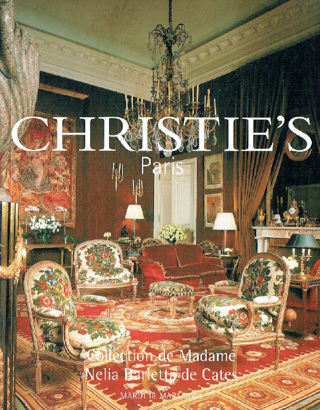 Christies March 2003 Collection of Madame Nelia Barletta
