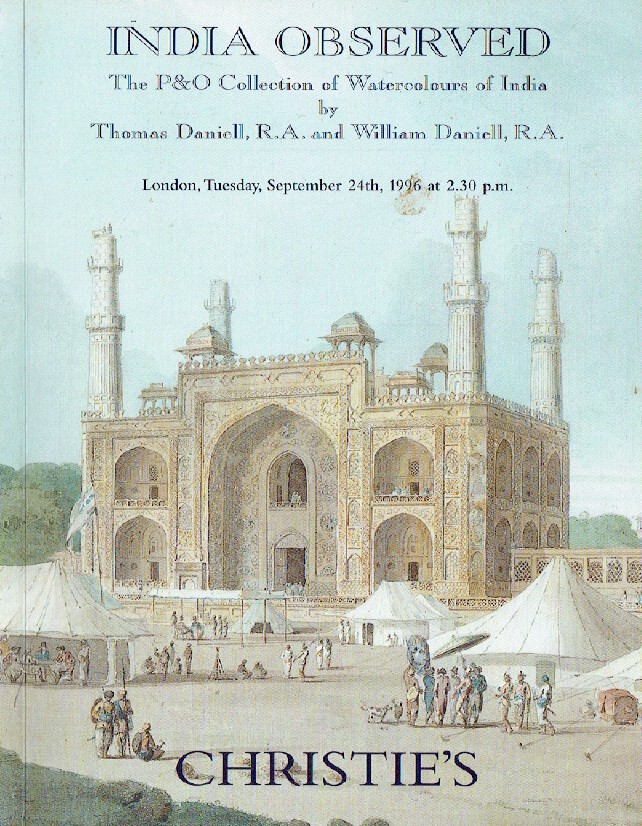 Christies September 1996 India Observed Thomas Daniell & William Daniell