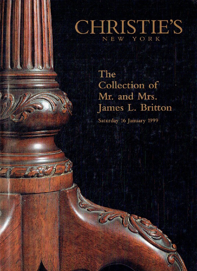 Christies January 1999 Mr. & MRs. James L. Britton - American Furniture