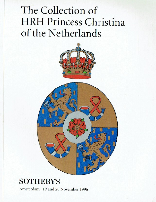 Sothebys November 1996 Collection of HRH Princess Christina of the Netherlands