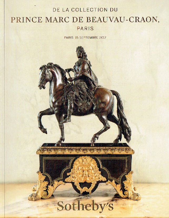 Sothebys September 2017 Collection of Prince Marc de Beauvau-Craon Digital only
