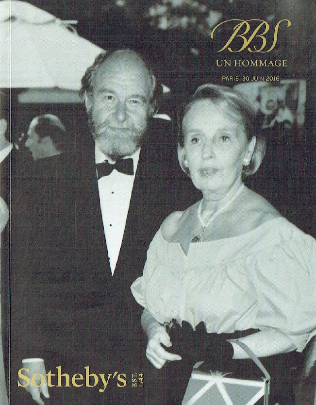 Sothebys June 2016 B.B.S Un Hommage