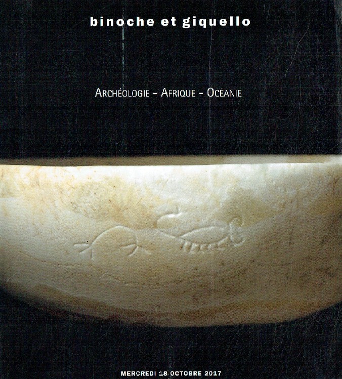 Binoche et Giquello October 2017 Antiquities, Africa & Oceania