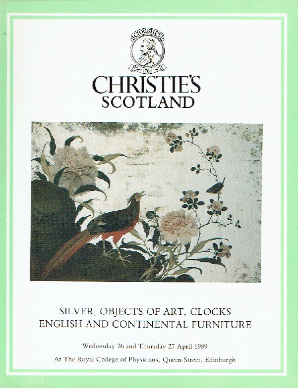 Christies April 1989 English & Continental Furniture and Silver