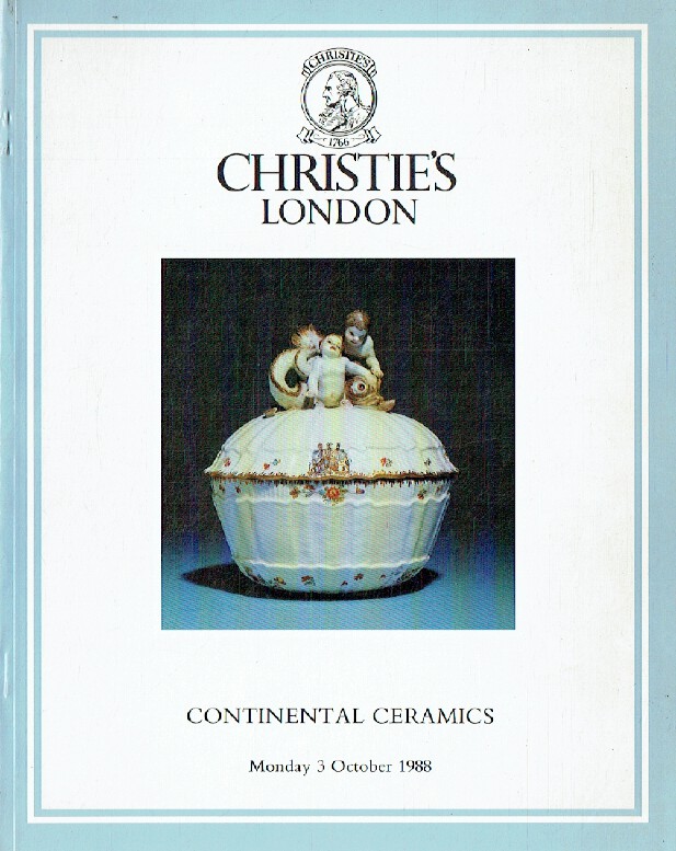 Christies October 1988 Continental Ceramics