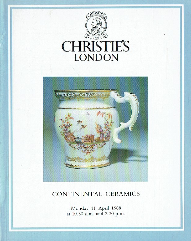 Christies April 1988 Continental Ceramics