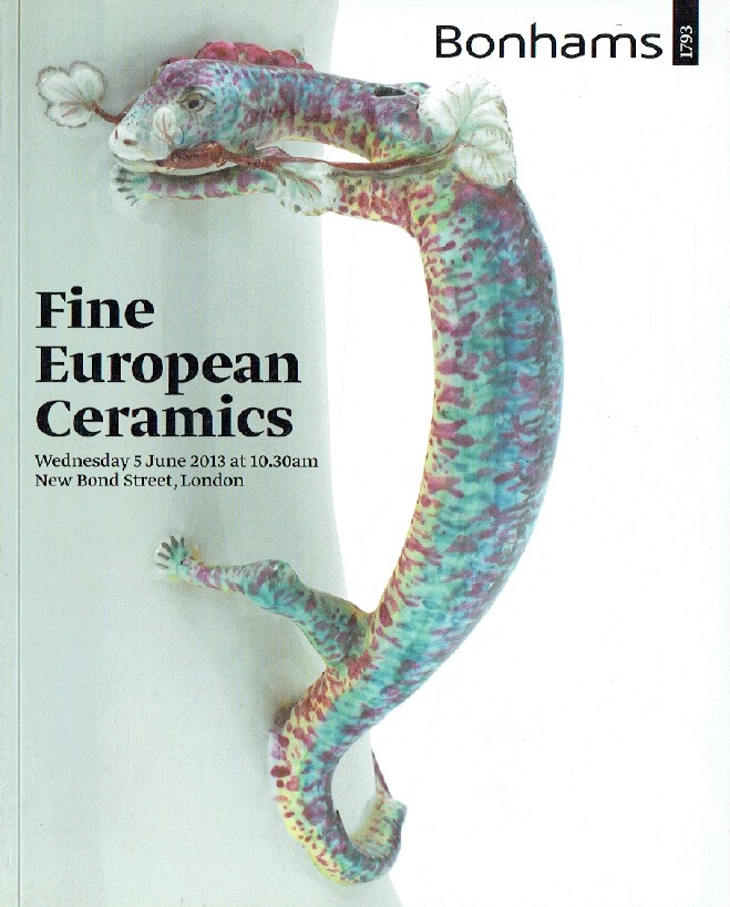 Bonhams June 2013 Fine European Ceramics