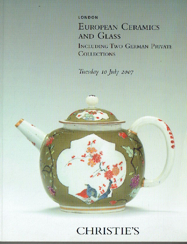 Christies July 2007 European Ceramics & Glass