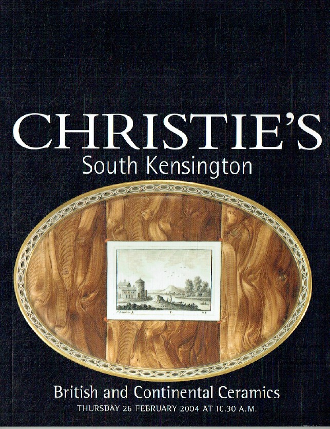 Christies February 2004 British & Continental Ceramics