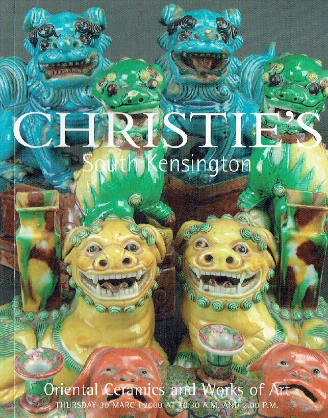 Christies March 2000 Oriental Ceramics & Works of Art