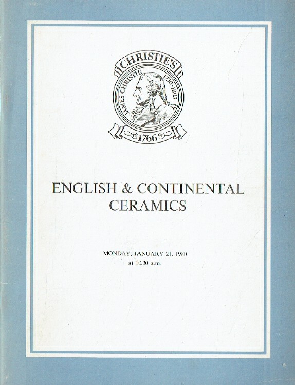 Christies January 1980 English & Continental Ceramics