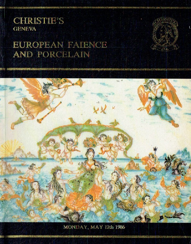 Christies May 1986 European Faience & Porcelain