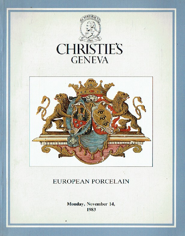 Christies November 1983 European Porcelain