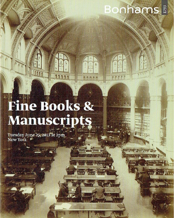 Bonhams June 2013 Fine Books & Manuscripts