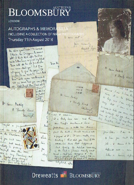 Dreweatts & Bloomsbury August 2016 Autographs & Memorabilia inc. Nasa Photograph