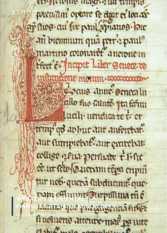 Bloomsbury December 2017 Western & Oriental Manuscripts and Miniatures Bloomsbury December 2017 Western & Oriental Manuscripts and Miniatures