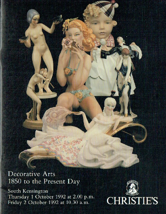 Christies October 1992 Decorative Arts 1850 to Present Day
