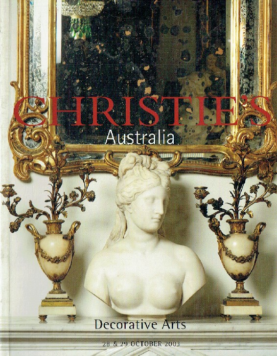 Christies October 2003 Decorative Arts