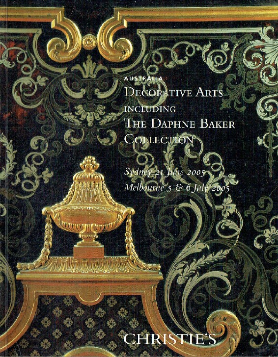 Christies June/July 2005 Decorative Arts inc. Daphne Baker Collection