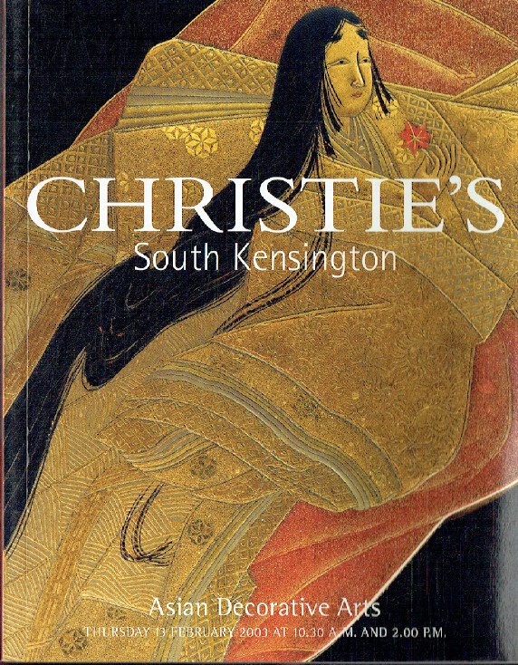 Christies February 2003 Asian Decorative Arts