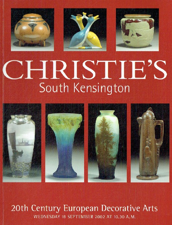 Christies September 2002 20th Century European Decorative Arts