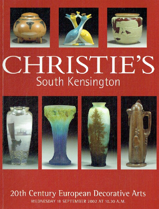Christies September 2002 20th Century European Decorative Arts