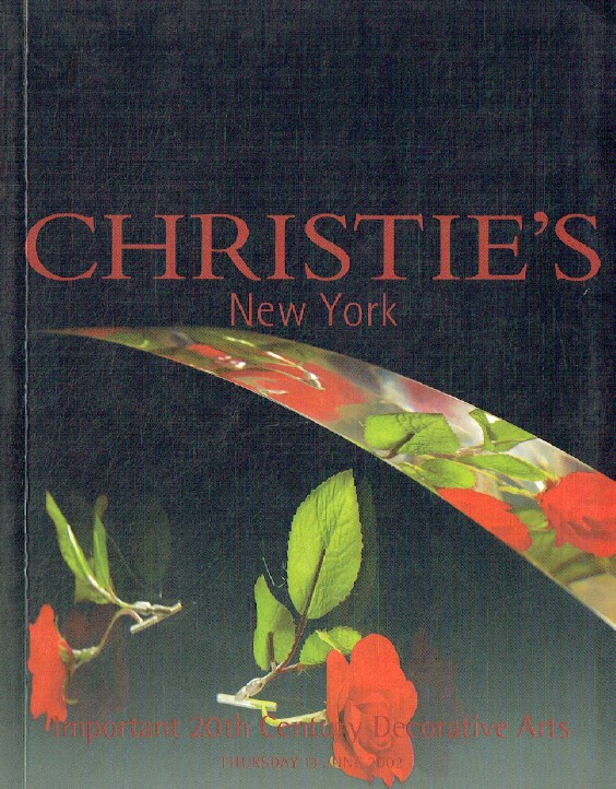 Christies June 2002 Important 20th Century Decorative Arts