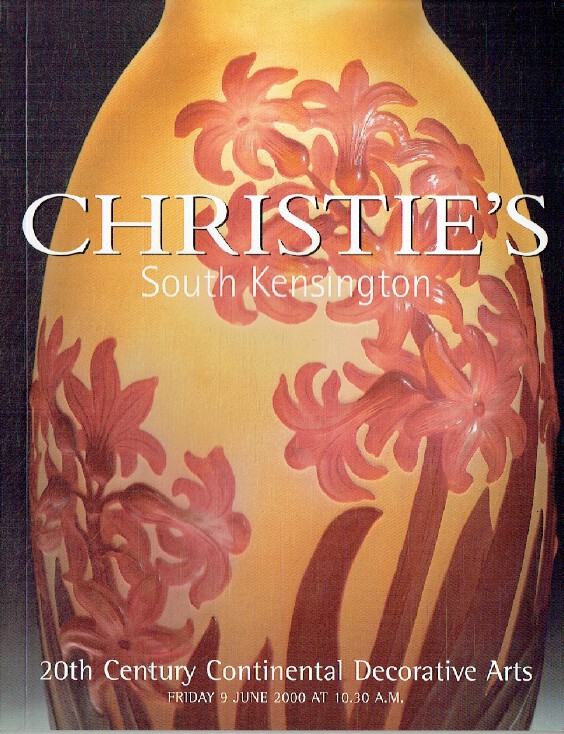 Christies June 2000 20th Century Continental Decorative Arts