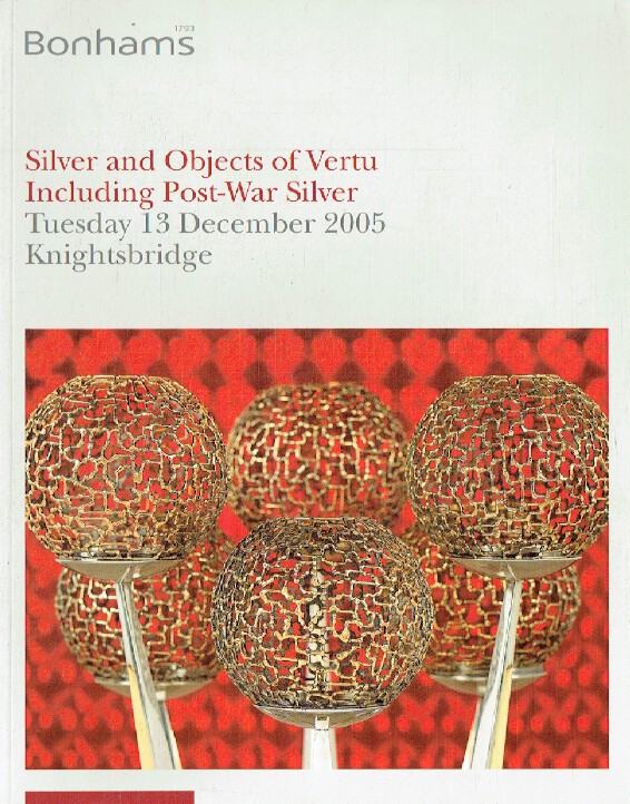 Bonhams April 2004 Silver & Objects of Vertu inc. Post-War Silver