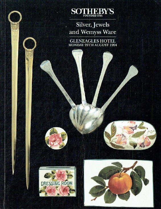 Sothebys August 1994 Silver, Jewels & Wemyss Ware - Click Image to Close