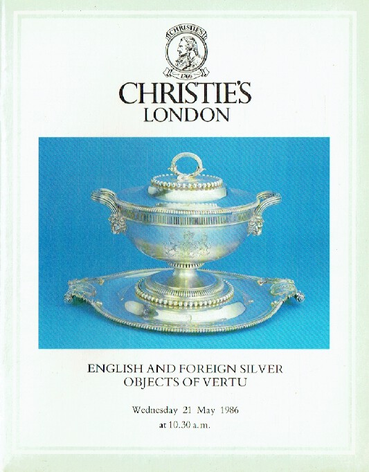 Christies May 1986 English & Foreign Silver Objects of Vertu
