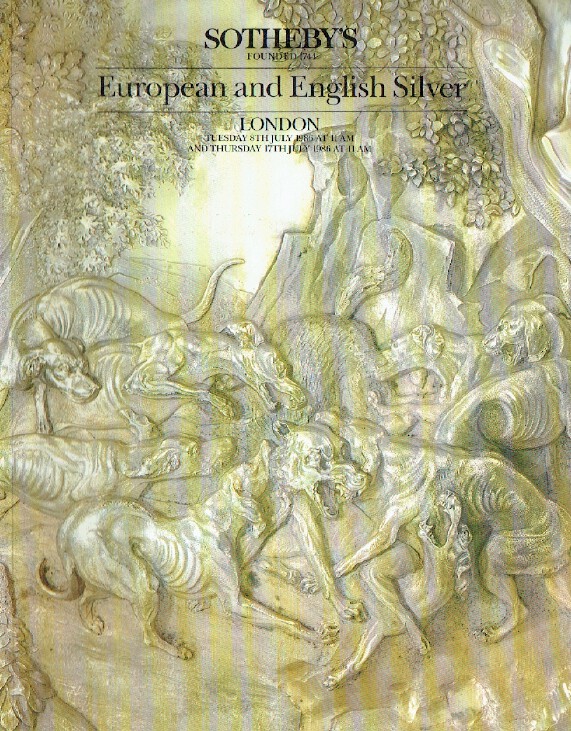 Sothebys July 1986 European & English Silver