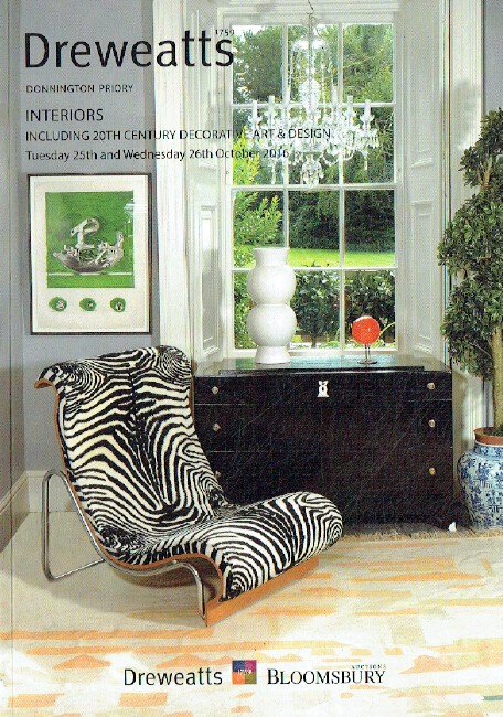 Dreweatts Bloomsbury October 2016 Interiors inc. 20th Century Decorative Art & D