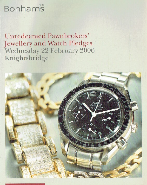 Bonhams February 2006 Unredeemed Pawnbrokers Jewellery & Watches Pledges