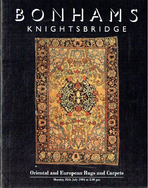 Bonhams July 1994 Oriental & European Rugs and Carpets inc. Collection of Susani