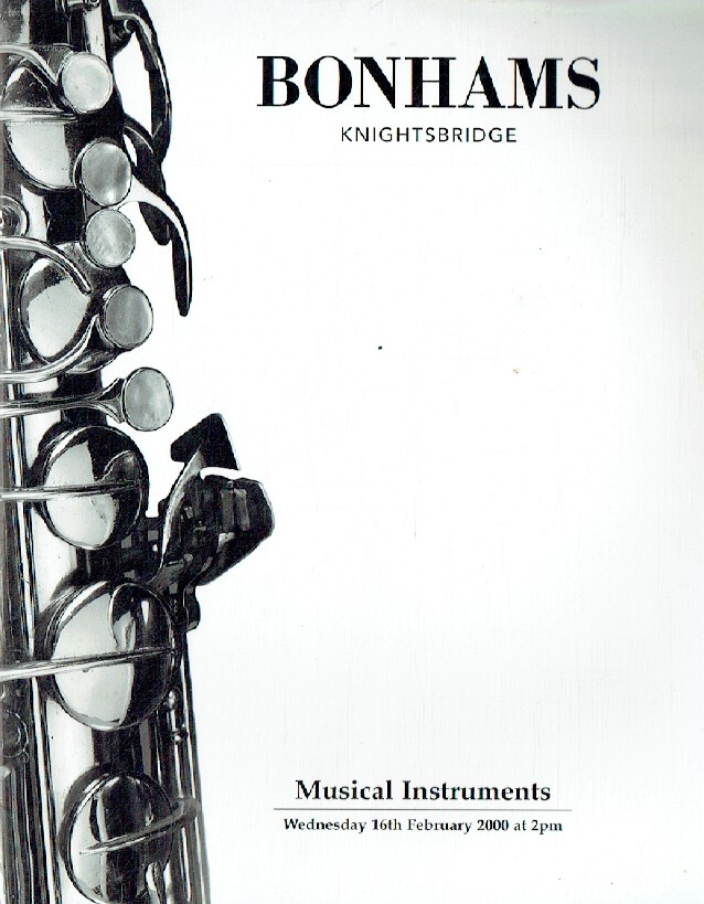 Bonhams February 2000 Musical Instruments - Click Image to Close