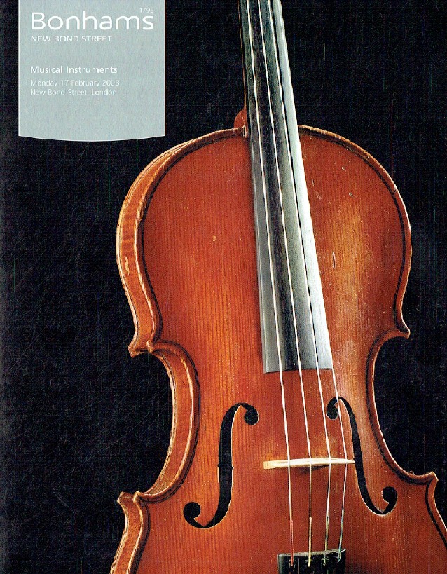 Bonhams February 2003 Musical Instruments