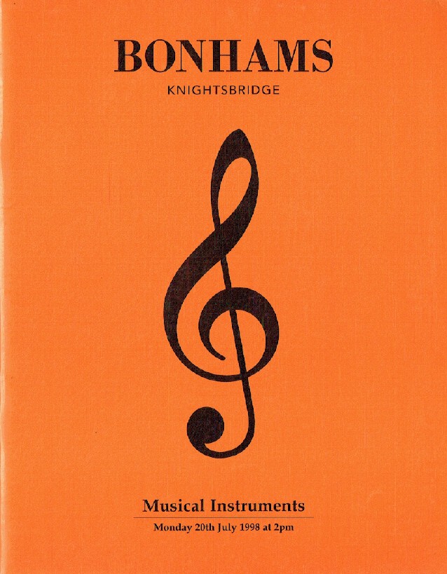 Bonhams July 1998 Musical Instruments