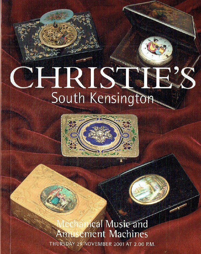 Christies November 2001 Mechanical Music & Amusement Machines