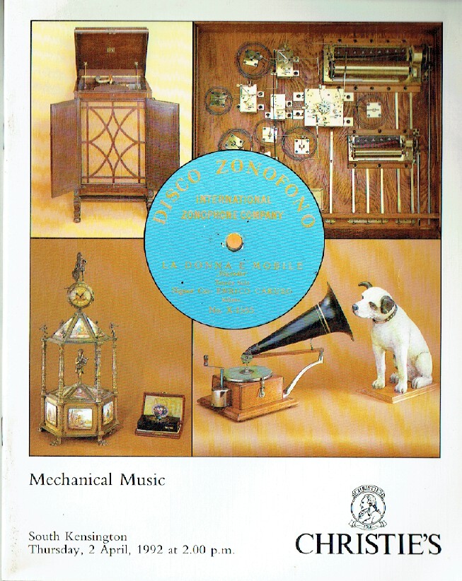 Christies April 1992 Mechanical Music