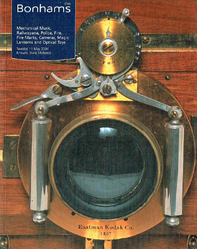 Bonhams May 2004 Mechanical Music, Railwayana, Magic Lanterns & Optical Toys