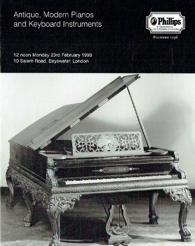 Phillips February 1998 Antique, Modern Pianos & Keyboard Instruments