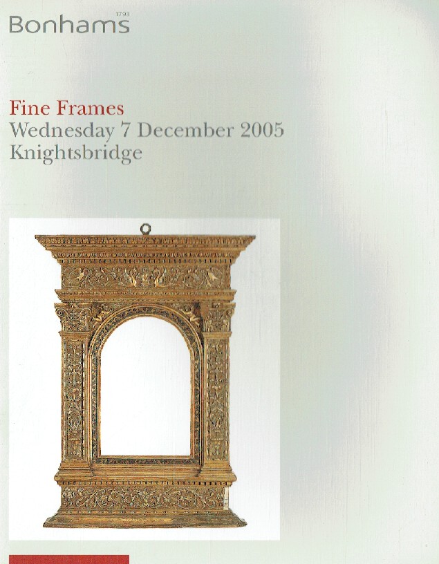 Bonhams December 2005 Fine Frames