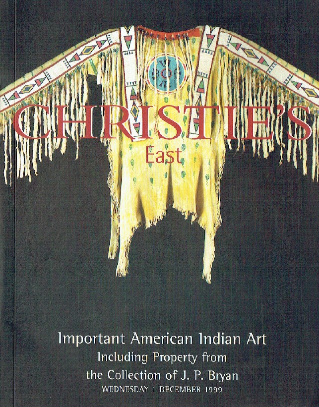 Christies December 1999 Important American Indian Art inc. J.P. Bryan