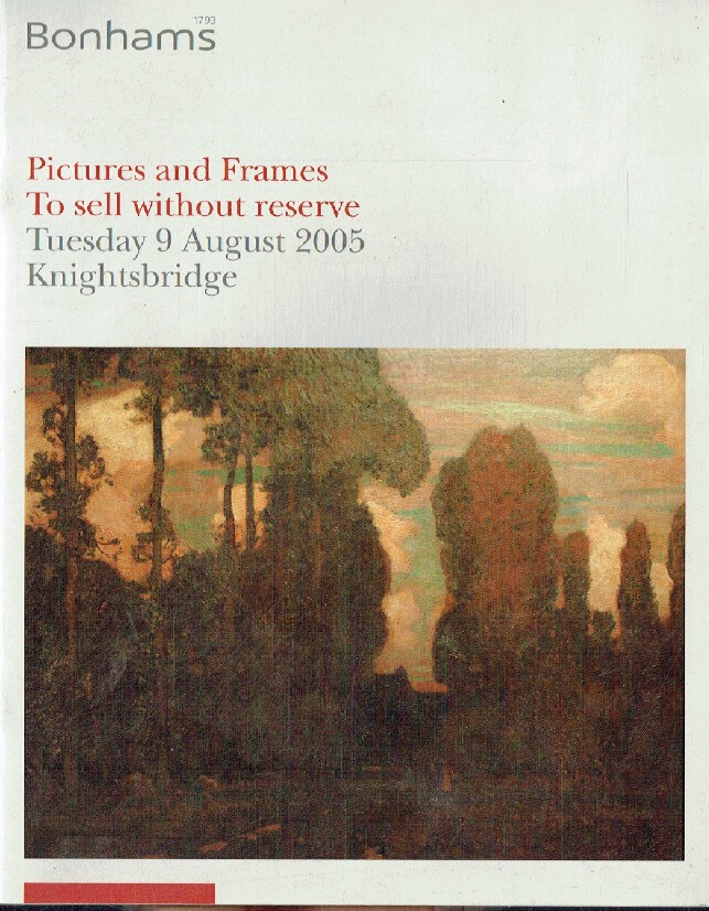 Bonhams August 2005 Pictures & Frames to Sell Without Reserve - Click Image to Close